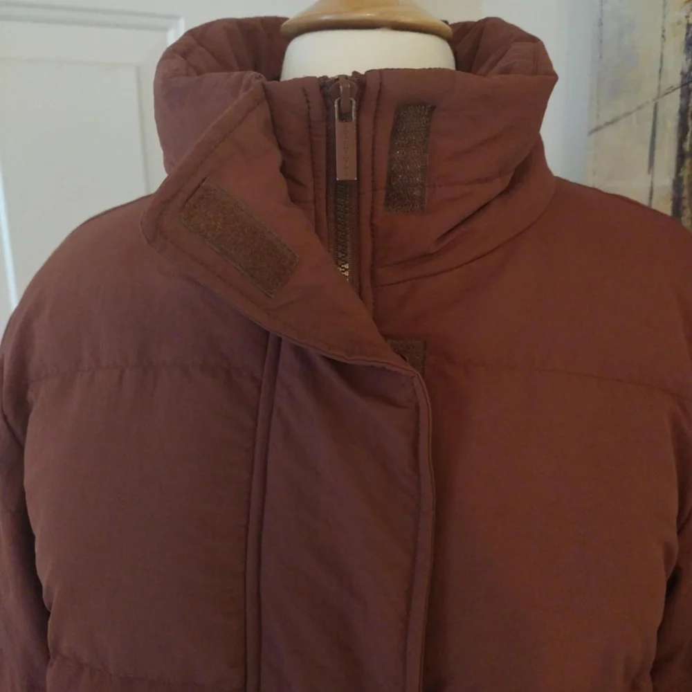 Savvi Kendra Puffer, Size M, Color Cinnamon